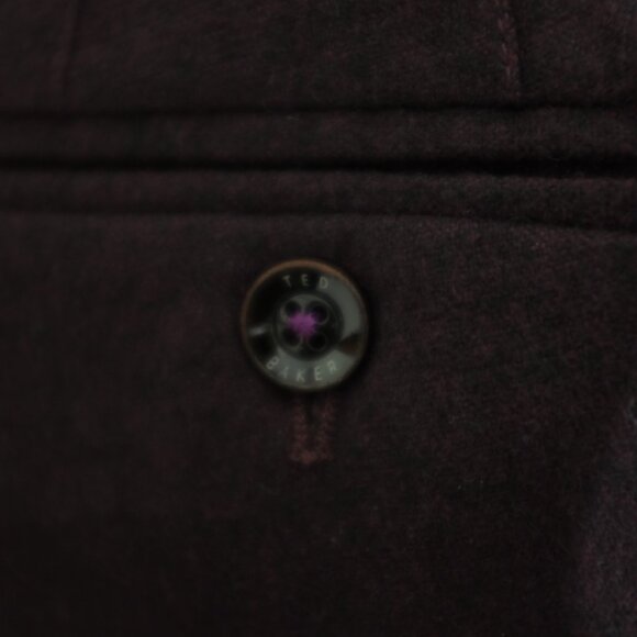 COPY - Ted baker purple virginwool blend pants size 32R size M - Picture 4 of 10